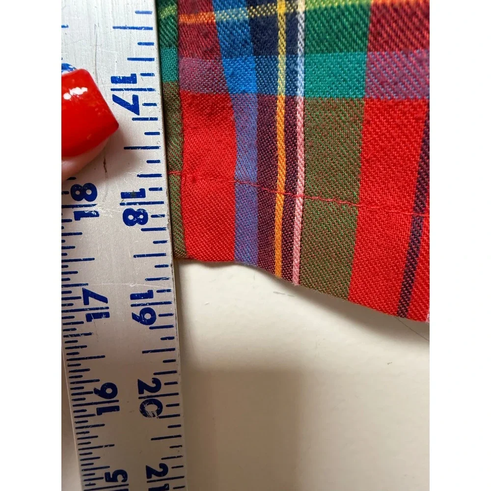 Old Navy Kids Red Plaid Pajama Pants Flame Resistant Size S 6-7‎ Holiday